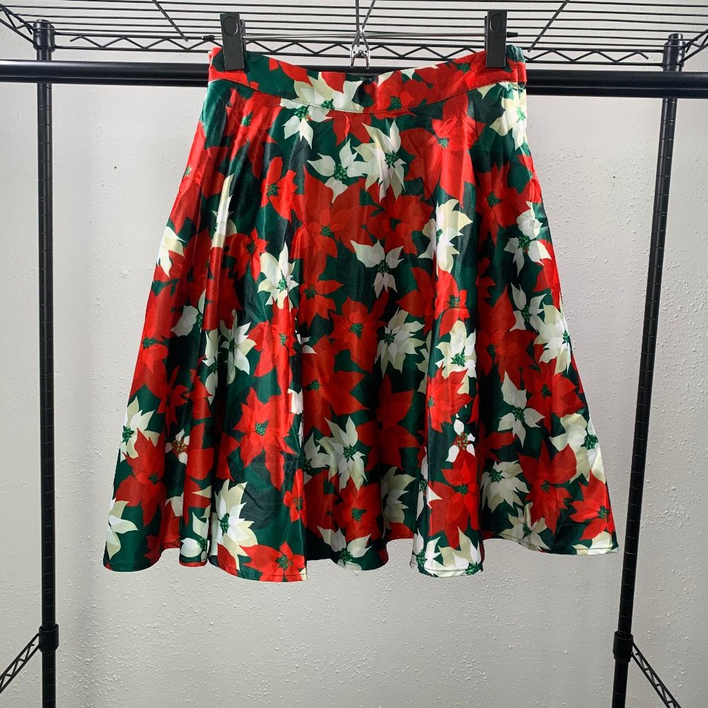 Brand new Poinsettia circle skirt